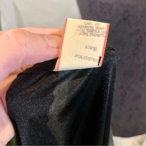 Vintage 1970s Ruched Stretch Knee-Length Disco Dress w/ Rhinestone Straps - Picture 16 of 16